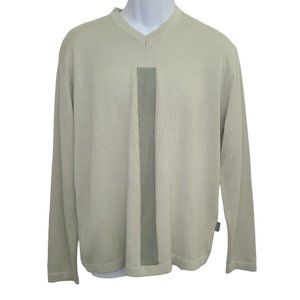 Mondo New Line Sweater/Pullover 100% Pure Wool Merinos Size L Made in Italy